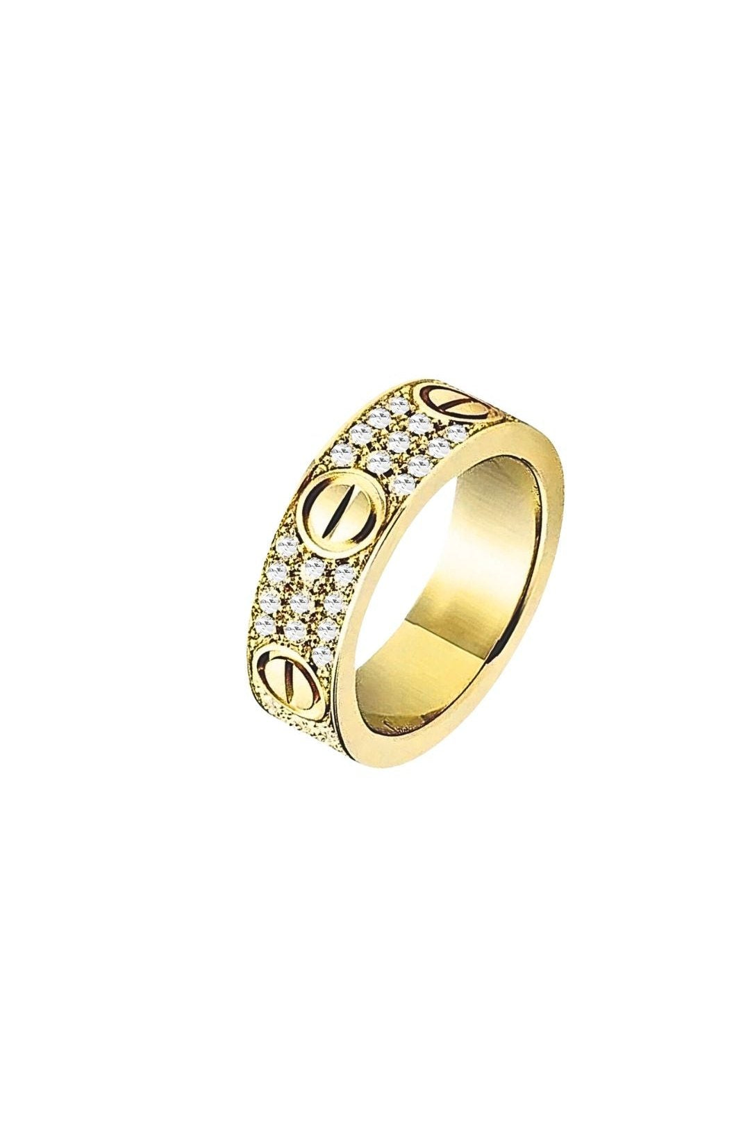 Diamond Love Ring - Edelstahl 18K