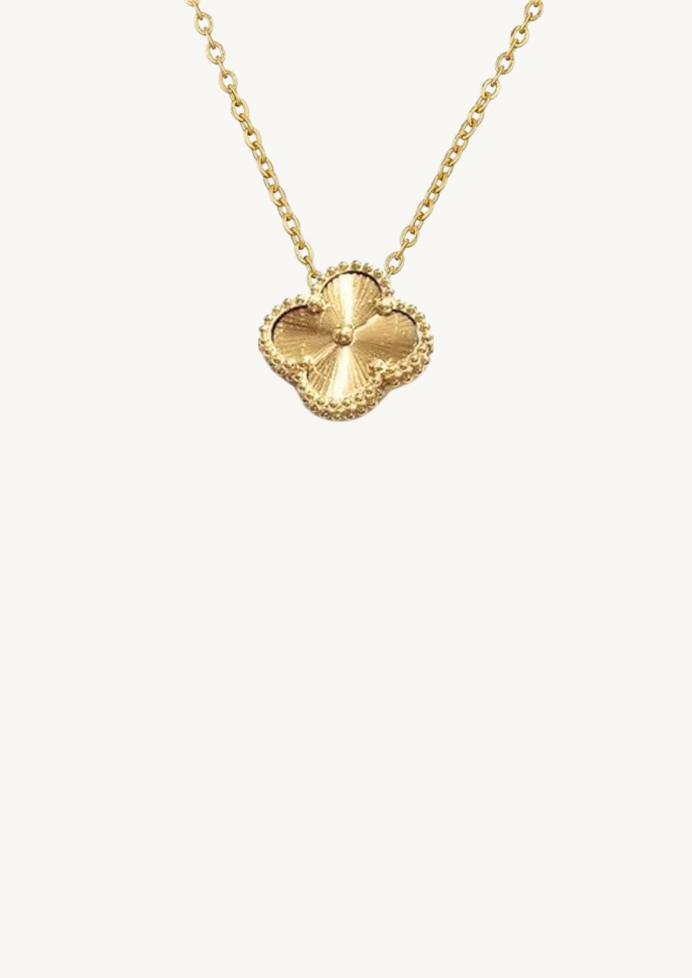 Gold Single Clover - Edelstahl