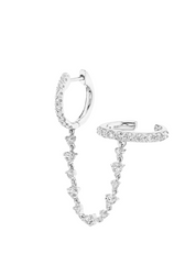 Diamond Ear Cuff - Edelstahl