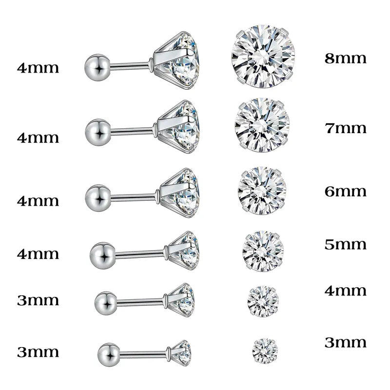 Diamond Studs - Edelstahl