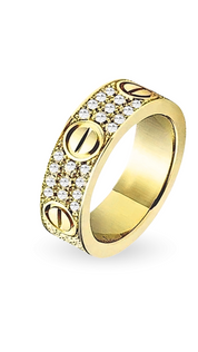 Diamond Love Ring - Edelstahl 18K