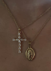 Snow Cross - Edelstahl 18K Gold (Vorbestellung)