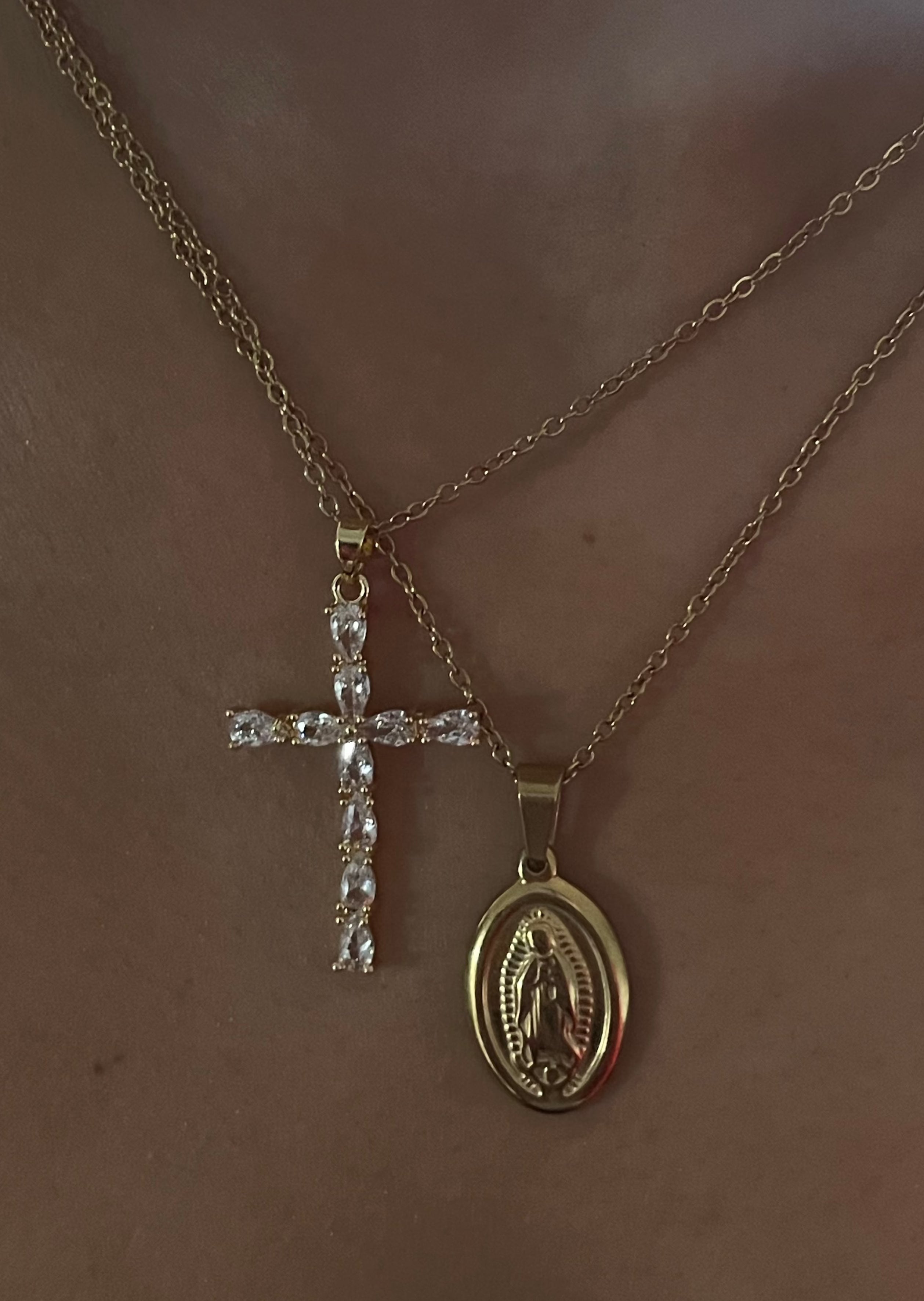 Snow Cross - Edelstahl 18K Gold (Vorbestellung)